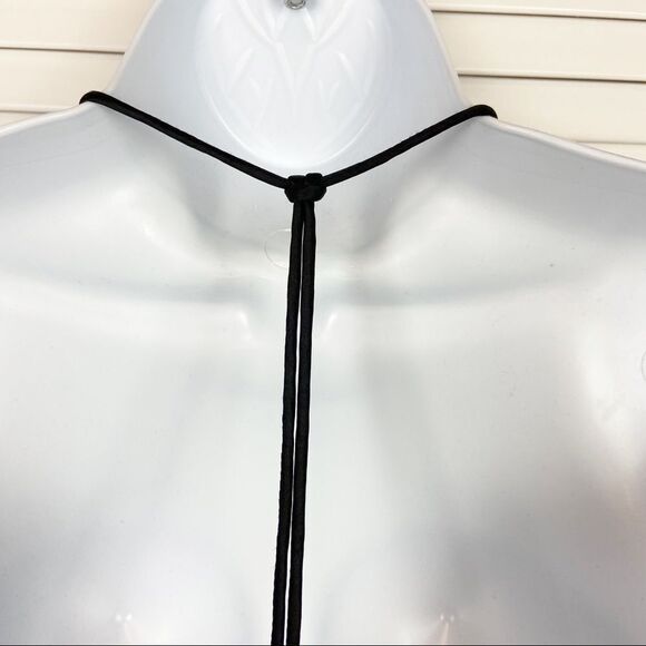 Urban Outfitters Staring at Stars Black Beaded Open Back Dress | Size Small - Picture 7 of 10